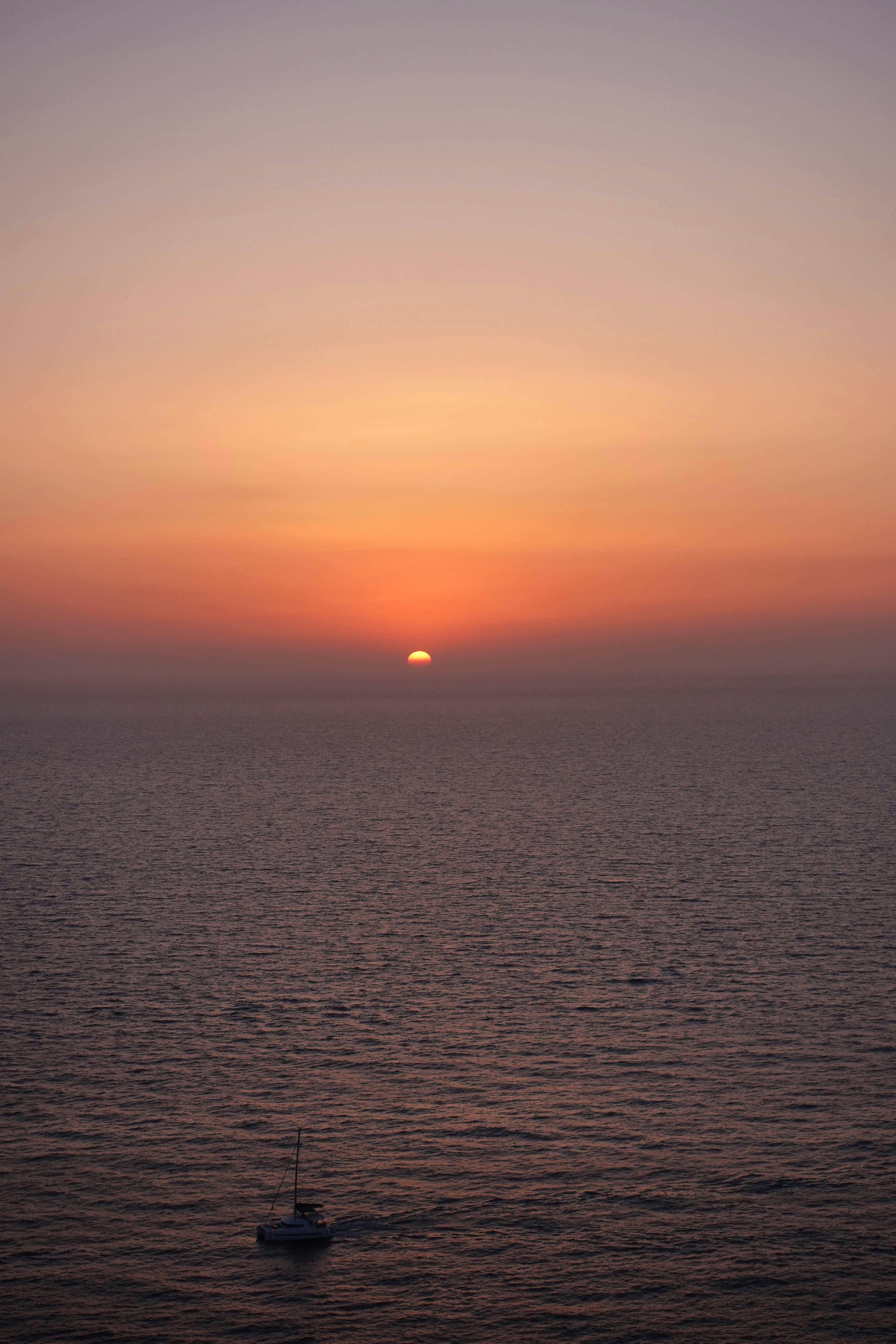 Sunlit afternoon — sunset over the Mediterranean